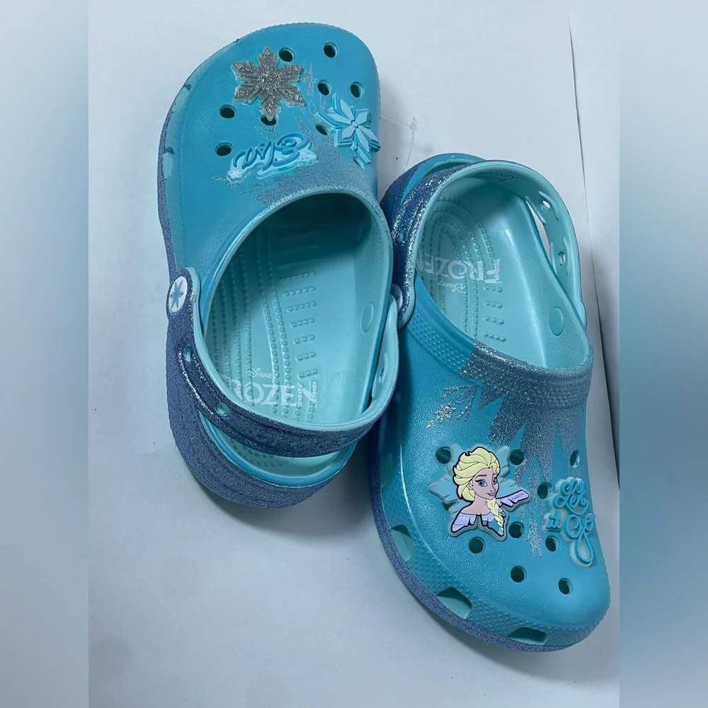 CROCS Kids Light Blue Frozen Themed Clogs
